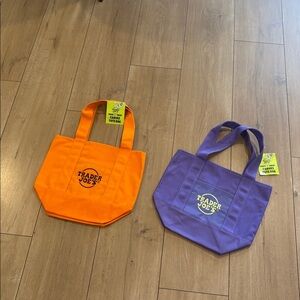 Two Trader Joe's Tote Bag Size OS
